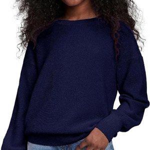 Girls' Pullover Sweaters Cute Long Sleeve Crewneck Knit Jumper Tops